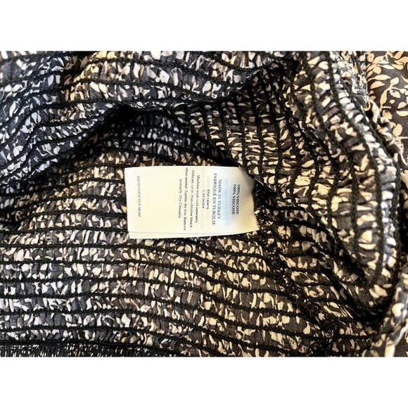 Womens Faherty Beatrice Smocked Top in Leaf Batik Size M - Picture 5 of 7